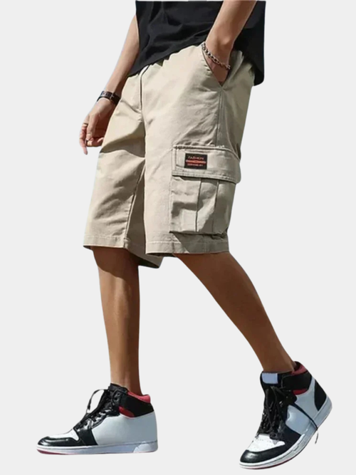 Saazoo | Men's Relaxed Cotton Blend Cargo Shorts