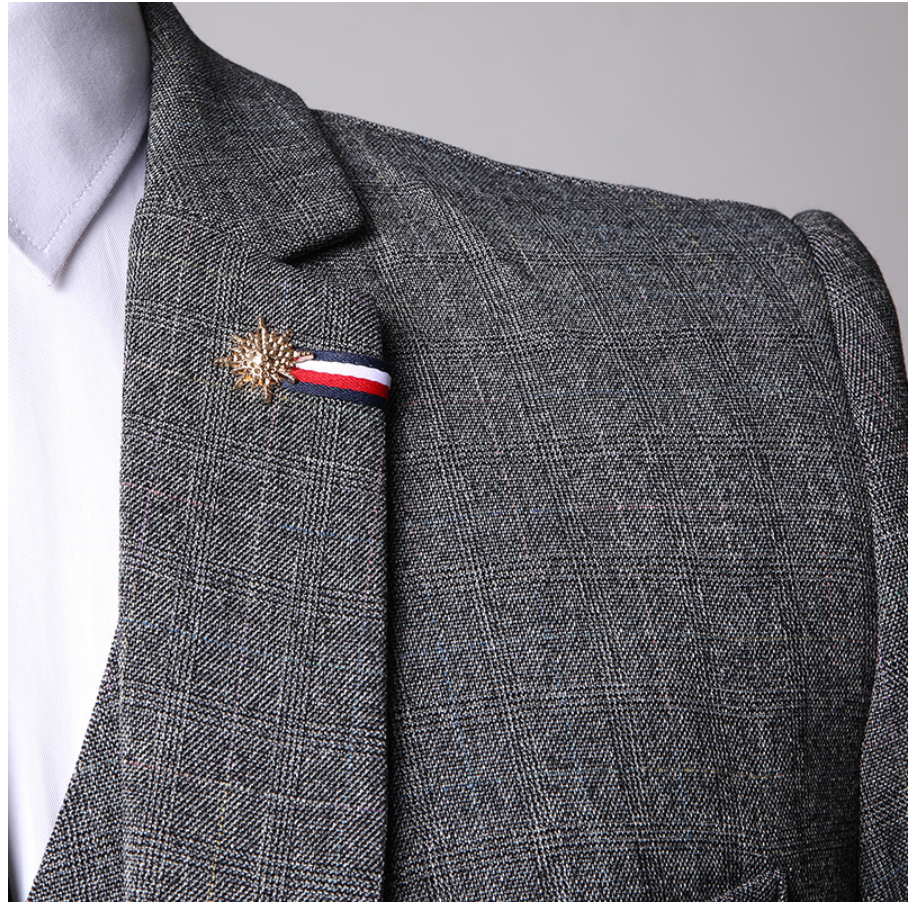 Saazoo | Men's 3-Piece Suit in Grey