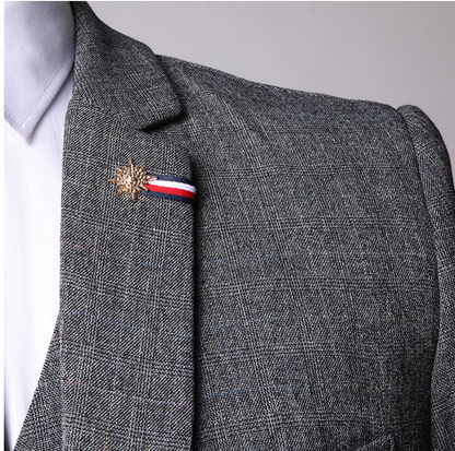 Saazoo | Men's 3-Piece Suit in Grey