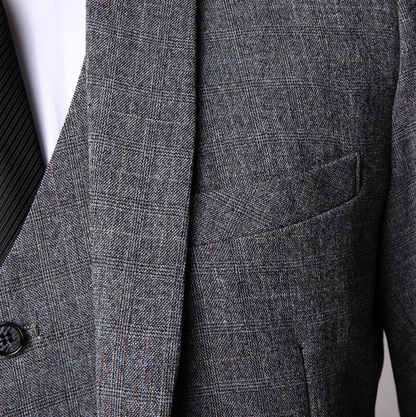 Saazoo | Men's 3-Piece Suit in Grey