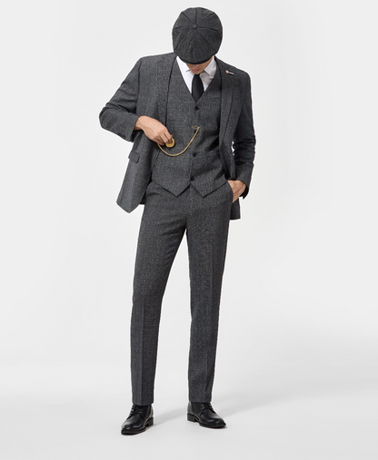 Saazoo | Men's 3-Piece Suit in Grey