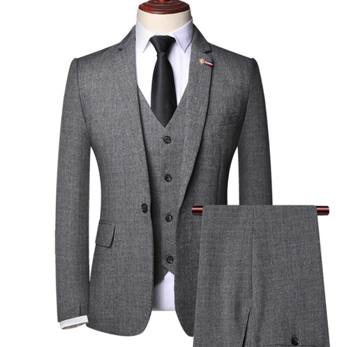 Saazoo | Men's 3-Piece Suit in Grey