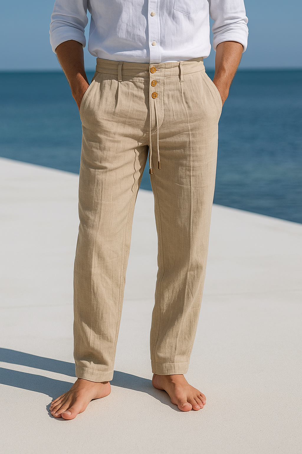 Saazoo | Men's Lightweight Linen Blend Pants