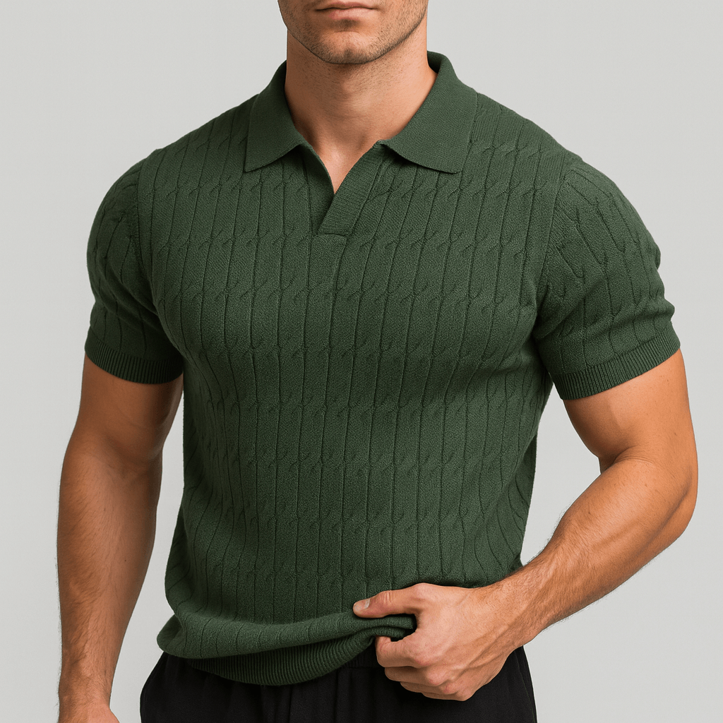 Saazoo | Stylish Breathable Knit Polo Shirt