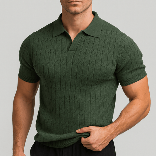 Saazoo | Stylish Breathable Knit Polo Shirt
