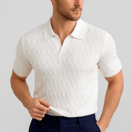 Saazoo | Stylish Breathable Knit Polo Shirt