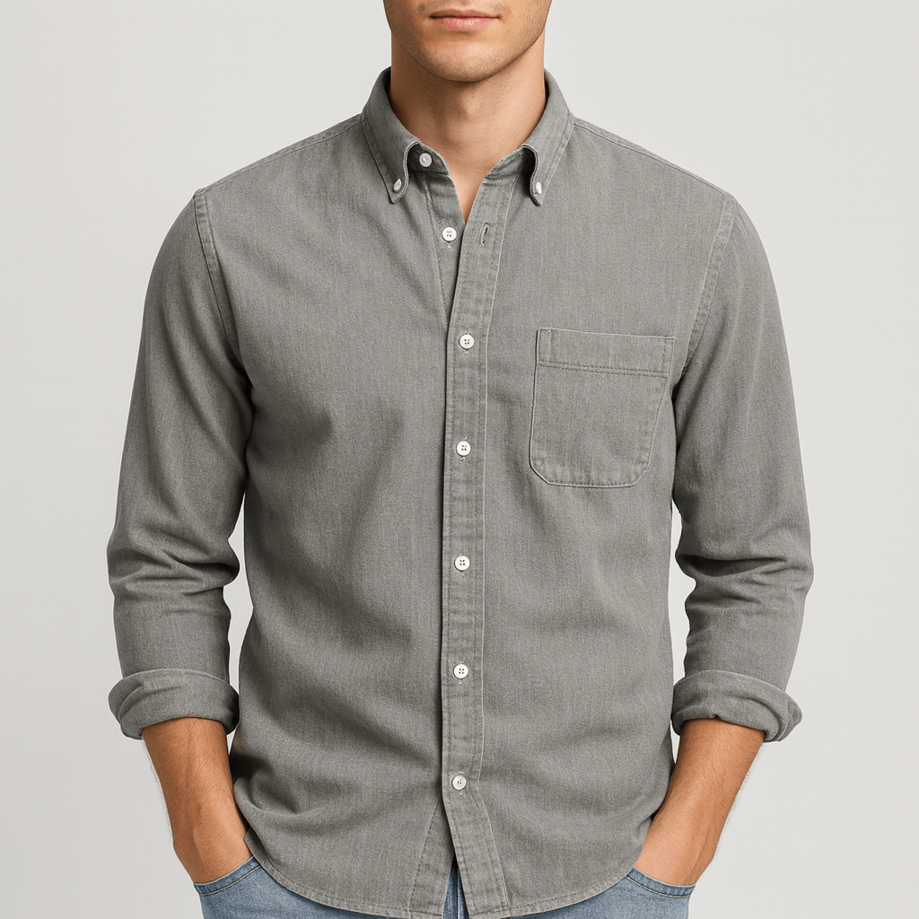 Saazoo | Stylish Long-Sleeved Shirt with Elegant Collar