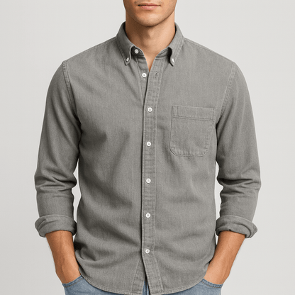 Saazoo | Stylish Long-Sleeved Shirt with Elegant Collar