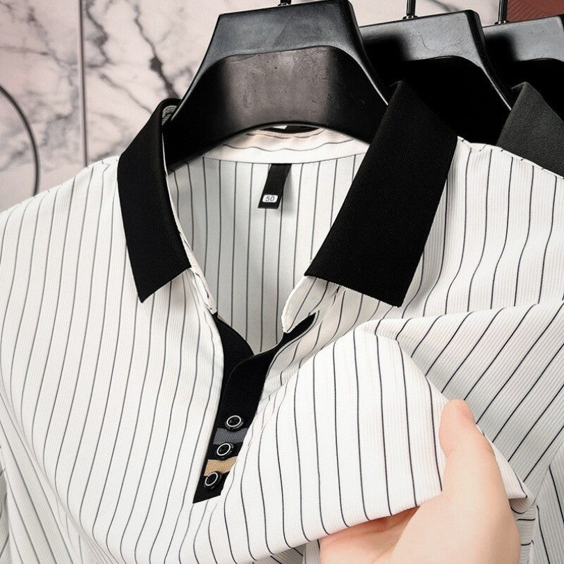 Saazoo | Men's Striped Polo Shirt