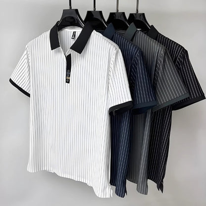 Saazoo | Men's Striped Polo Shirt
