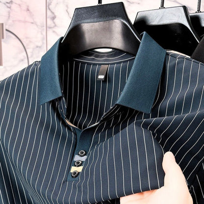 Saazoo | Men's Striped Polo Shirt