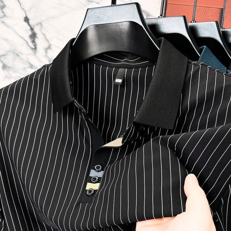 Saazoo | Men's Striped Polo Shirt