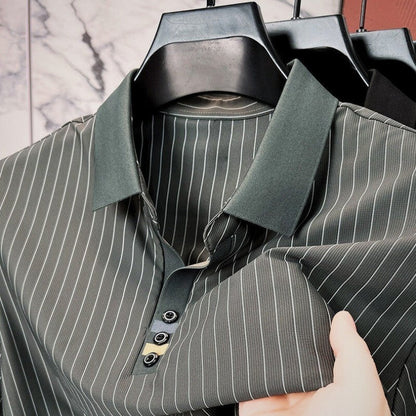 Saazoo | Men's Striped Polo Shirt