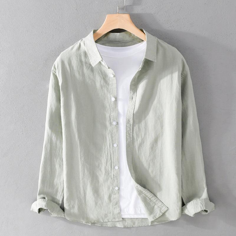 Saazoo | Men's Cotton Blend Long Sleeve Button-Up Shirt