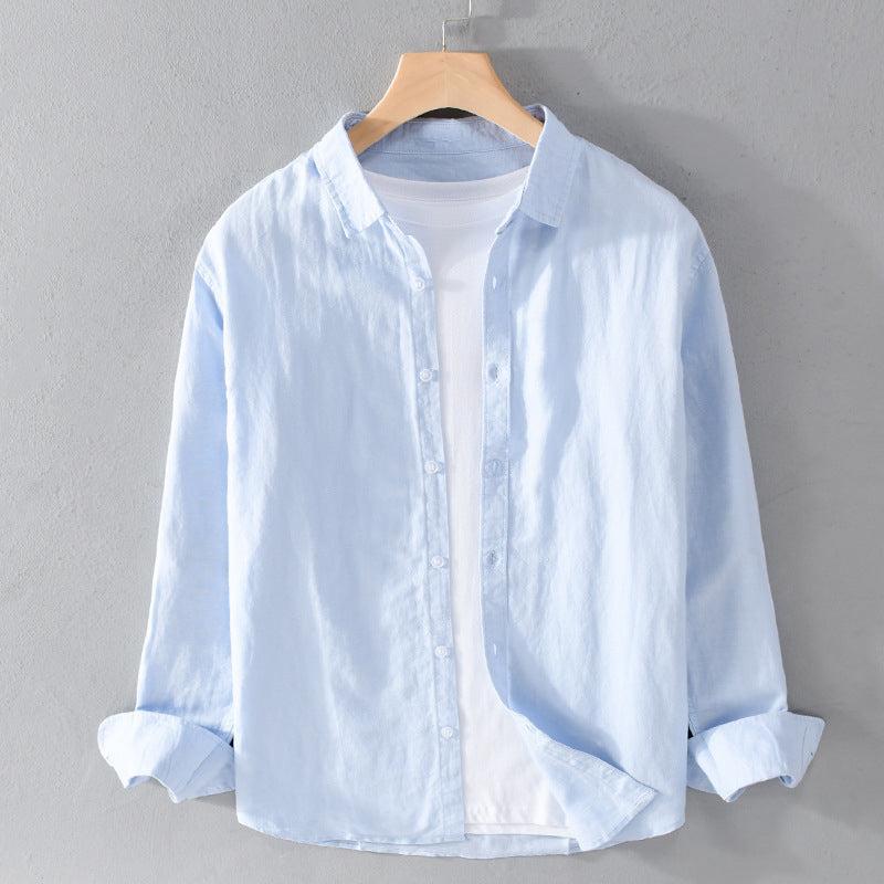 Saazoo | Men's Cotton Blend Long Sleeve Button-Up Shirt