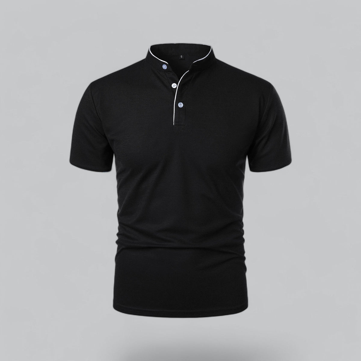 Saazoo | Men's Collarless Polo Shirt