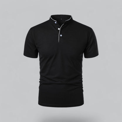Saazoo | Men's Collarless Polo Shirt