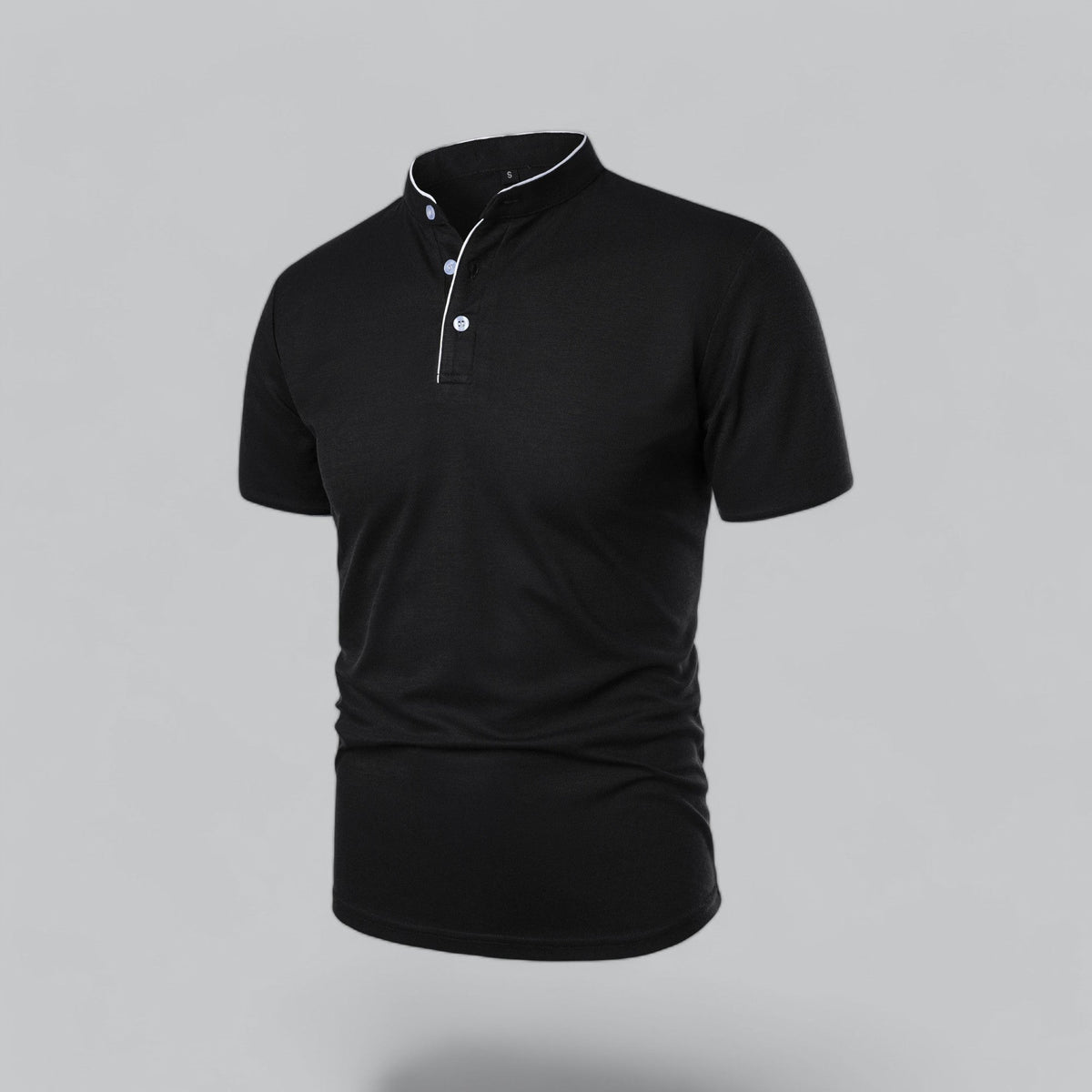 Saazoo | Men's Collarless Polo Shirt