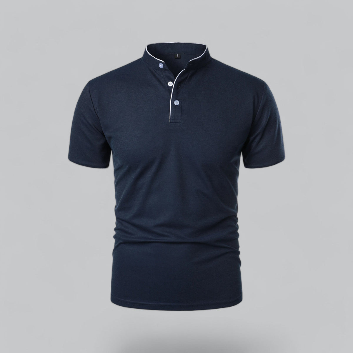 Saazoo | Men's Collarless Polo Shirt