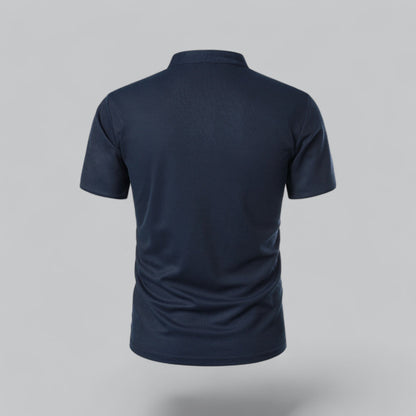 Saazoo | Men's Collarless Polo Shirt