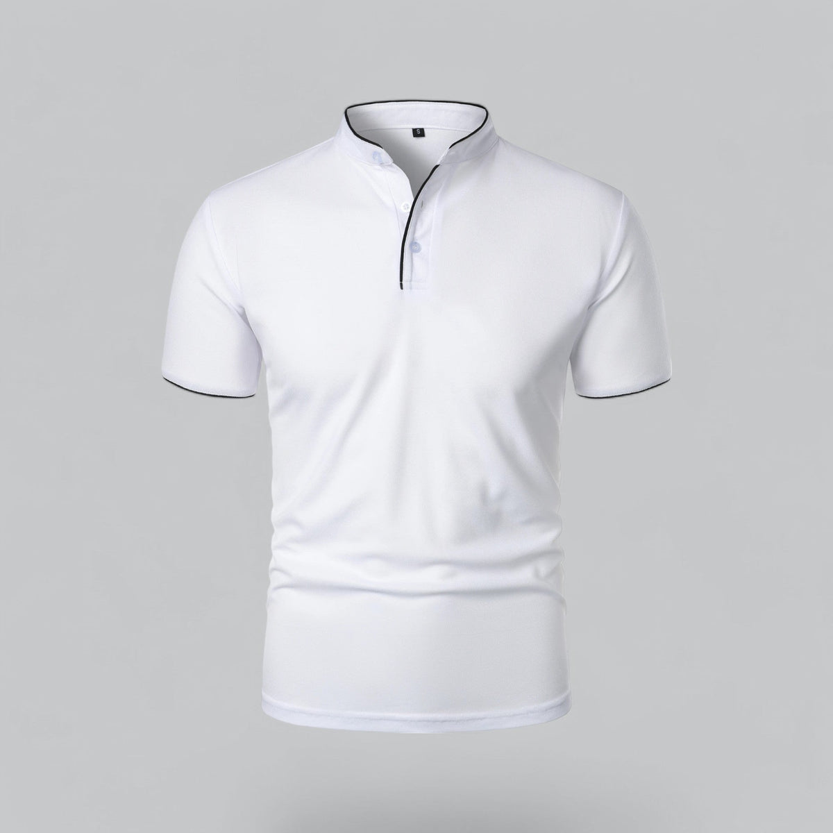 Saazoo | Men's Collarless Polo Shirt
