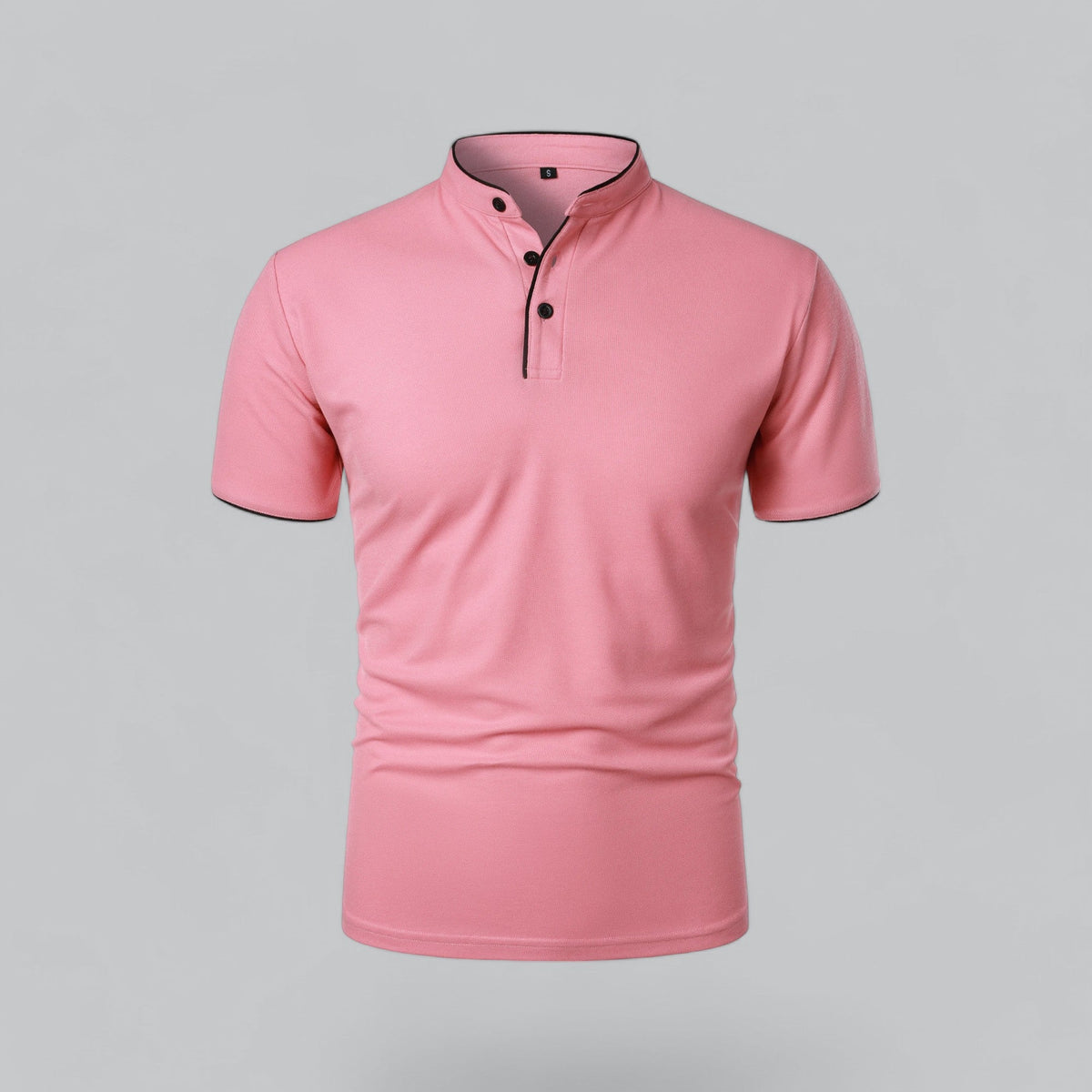 Saazoo | Men's Collarless Polo Shirt