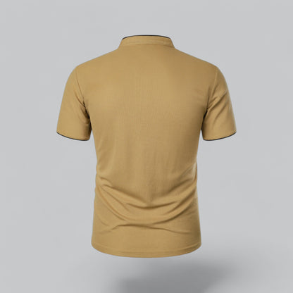 Saazoo | Men's Collarless Polo Shirt