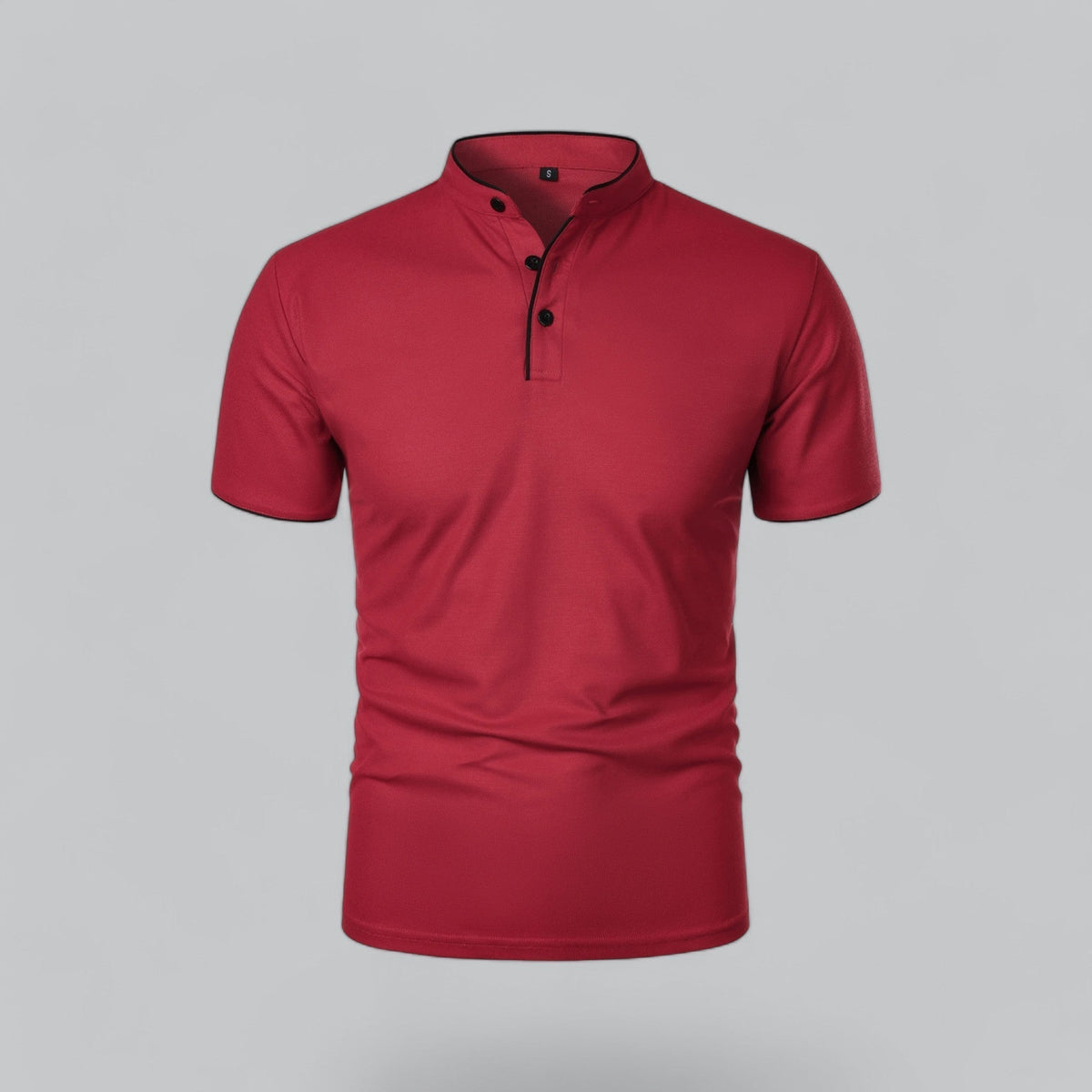 Saazoo | Men's Collarless Polo Shirt