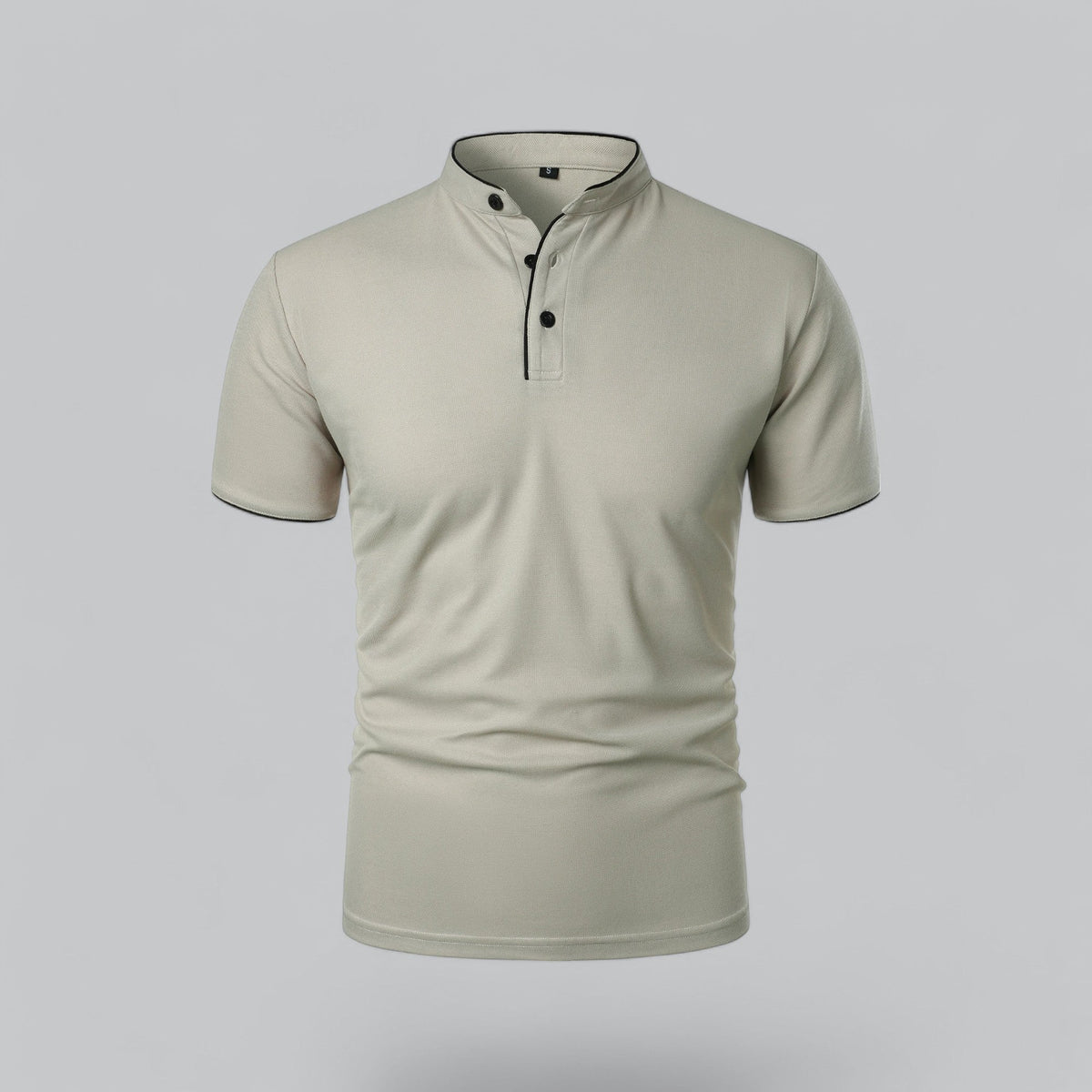 Saazoo | Men's Collarless Polo Shirt
