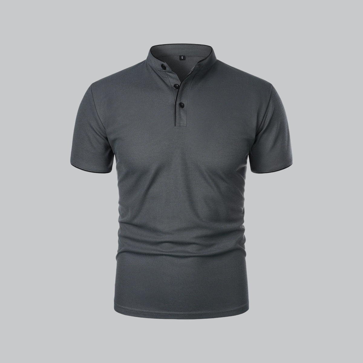 Saazoo | Men's Collarless Polo Shirt