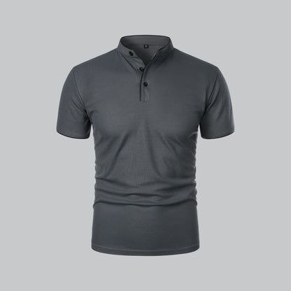 Saazoo | Men's Collarless Polo Shirt