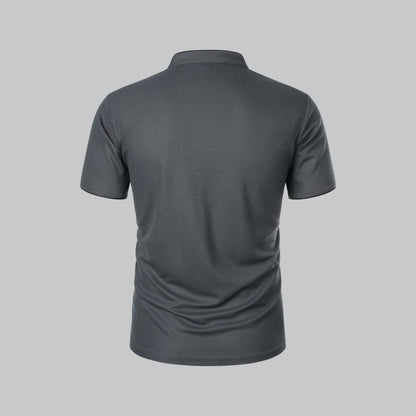 Saazoo | Men's Collarless Polo Shirt
