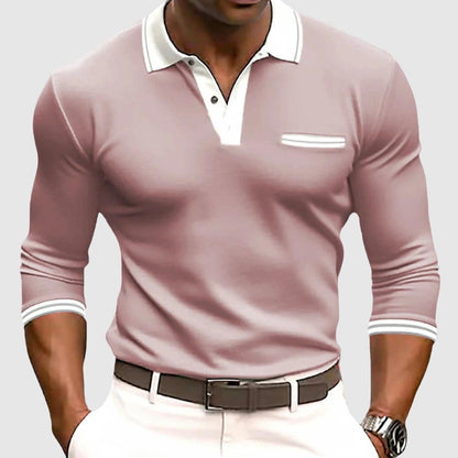 Saazoo | Men's Long Sleeve Contrast Detail Shirt