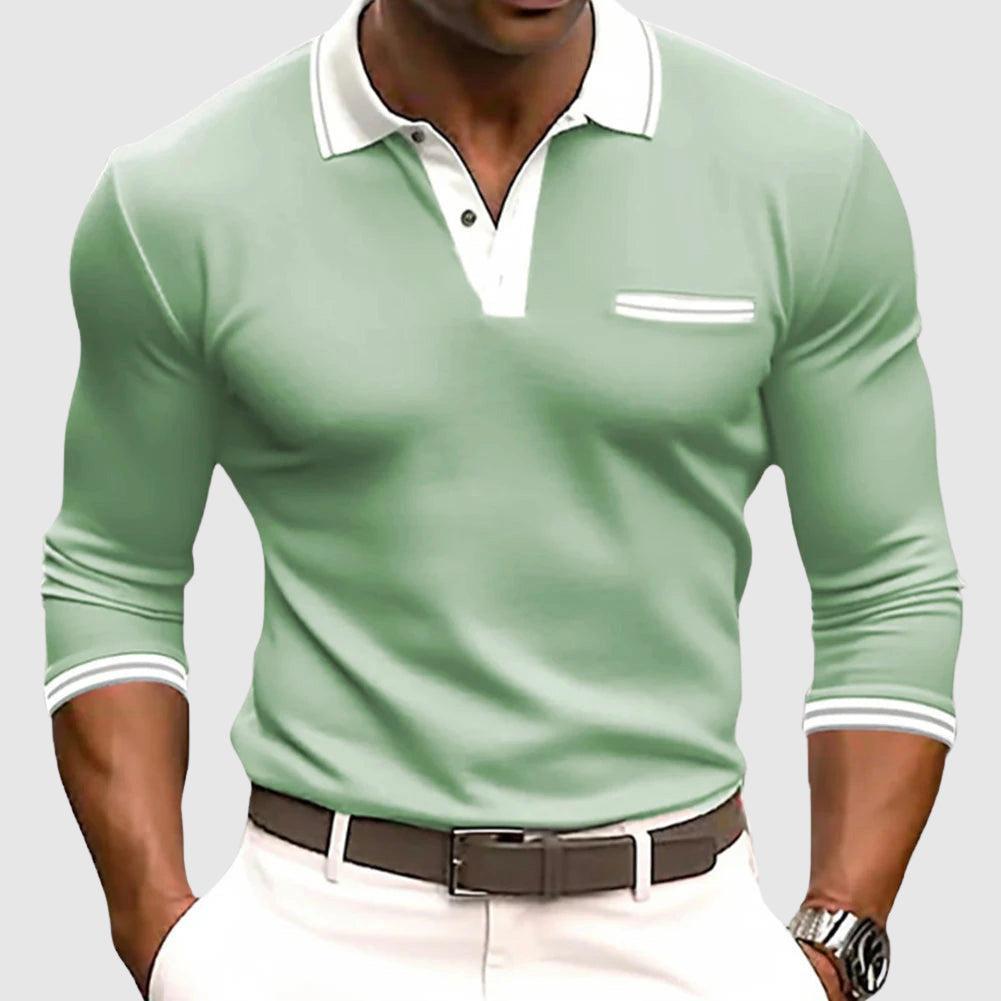 Saazoo | Men's Long Sleeve Contrast Detail Shirt