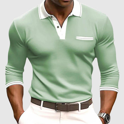 Saazoo | Men's Long Sleeve Contrast Detail Shirt