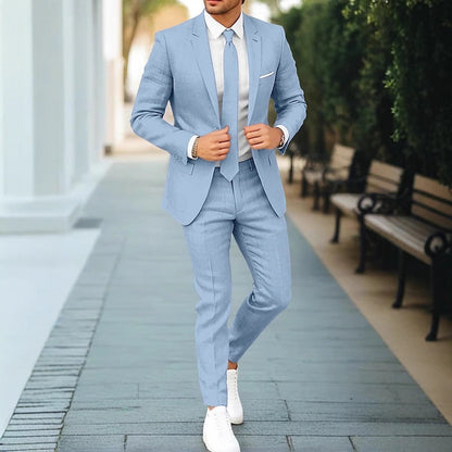 Saazoo | Men's Two-Piece Summer Suit Set