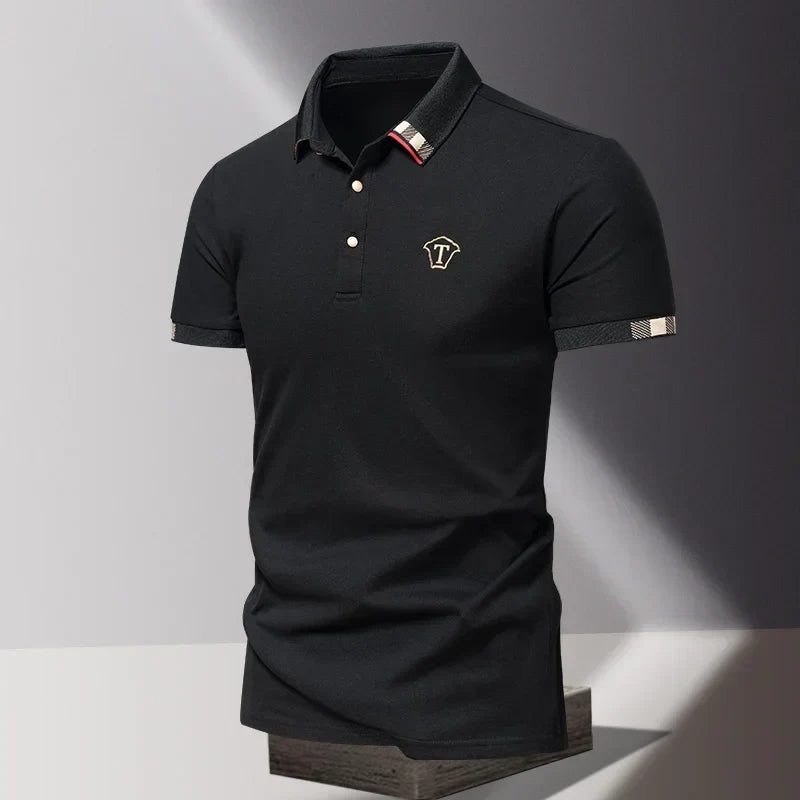 Saazoo | Men's Quarter Zip Polo Shirt