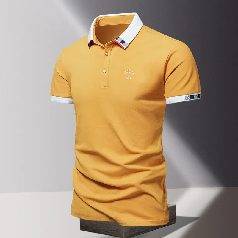 Saazoo | Men's Quarter Zip Polo Shirt