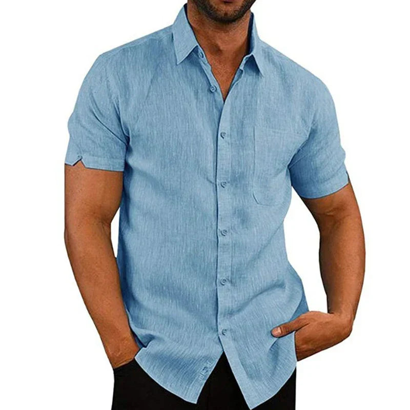 Saazoo | Men's Linen Blend Summer Shirt
