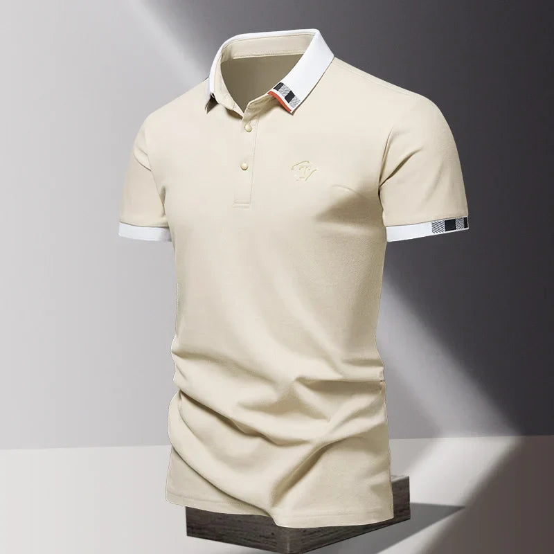 Saazoo | Men's Quarter Zip Polo Shirt