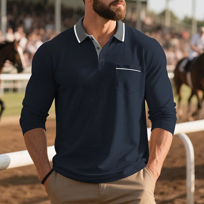 Saazoo | Men's Classic Cotton Blend Button-Up Shirt