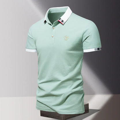 Saazoo | Men's Quarter Zip Polo Shirt
