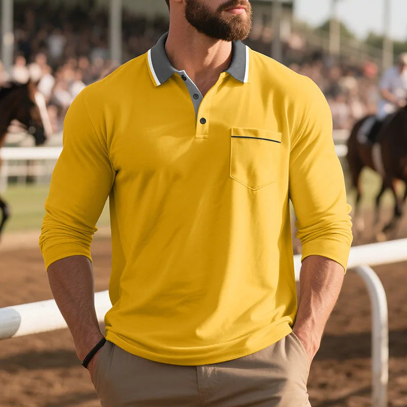 Saazoo | Men's Classic Cotton Blend Button-Up Shirt