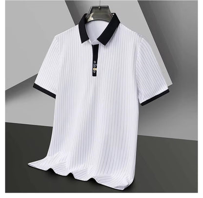 Saazoo | Men's Striped Polo Shirt