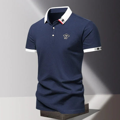 Saazoo | Men's Quarter Zip Polo Shirt