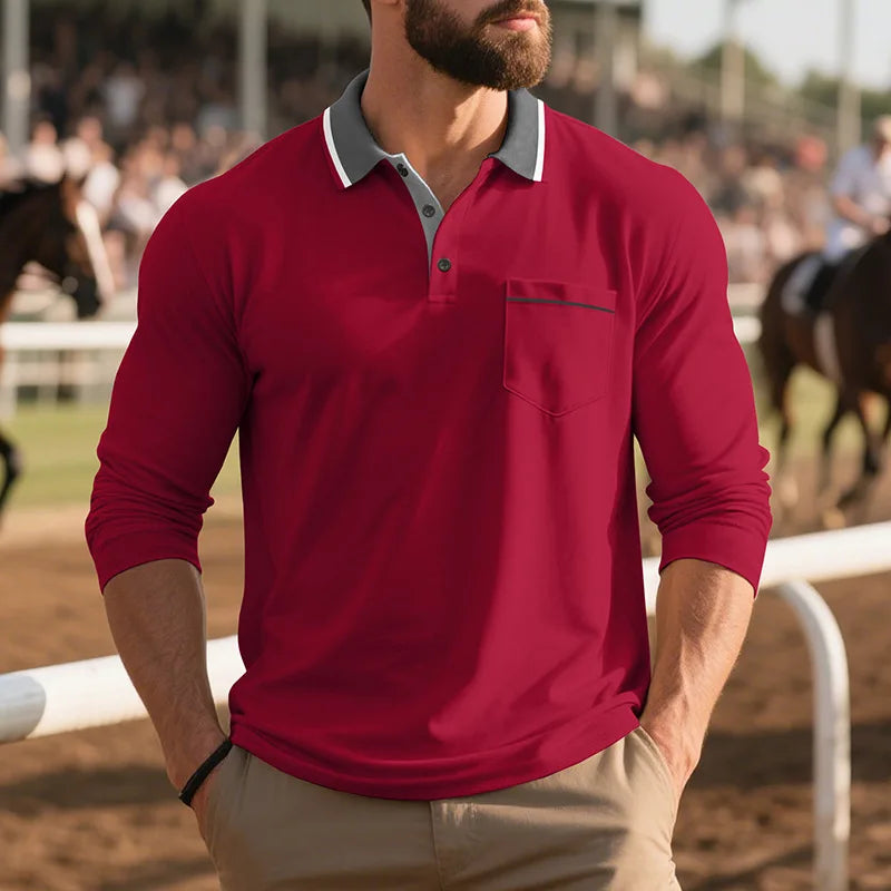 Saazoo | Men's Classic Cotton Blend Button-Up Shirt