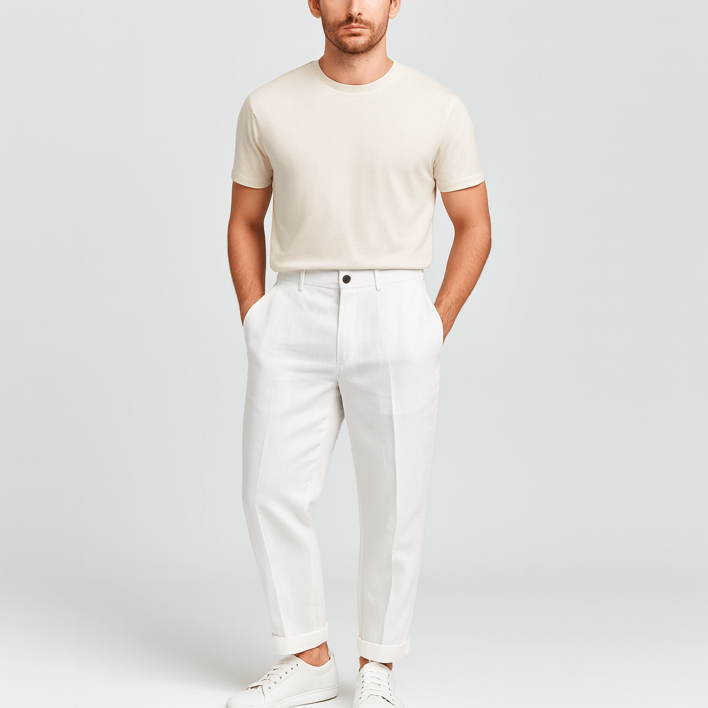 Saazoo | Men's Relaxed Cotton Blend Casual Pants