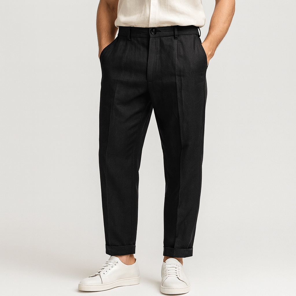 Saazoo | Men's Relaxed Cotton Blend Casual Pants