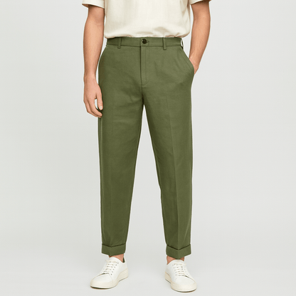 Saazoo | Men's Relaxed Cotton Blend Casual Pants