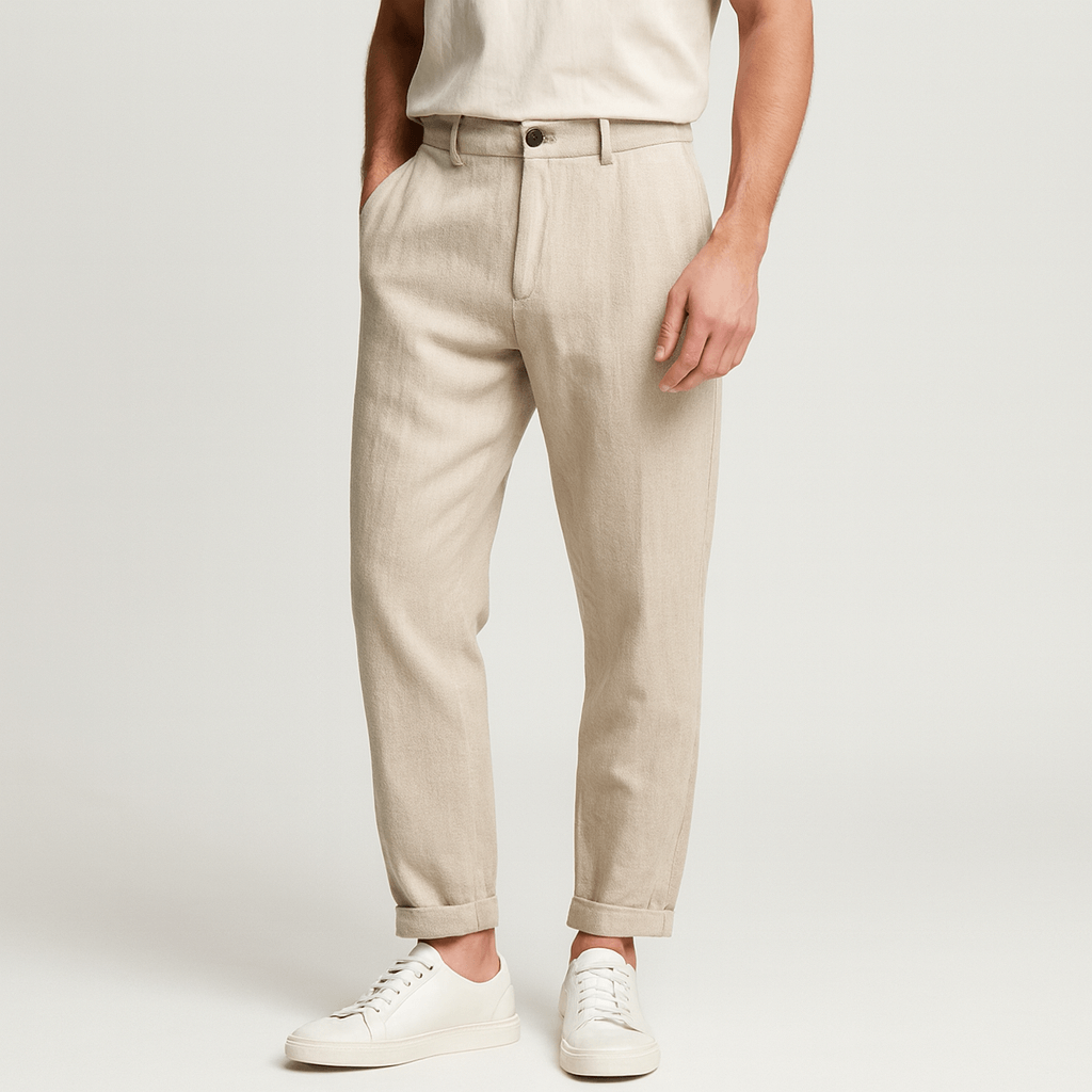 Saazoo | Men's Relaxed Cotton Blend Casual Pants